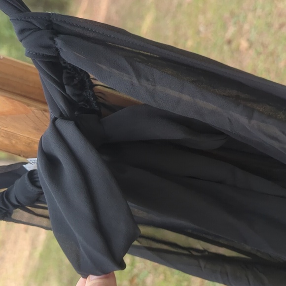 EUC Victoria's Secret Black Sheer Top - Picture 3 of 6